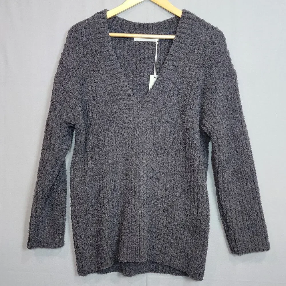 NWT $228 One Grey Day Sweater Gray Textured‎ Knit Women's Sz Small